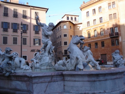 Fountain in Piazza Navona - Rome